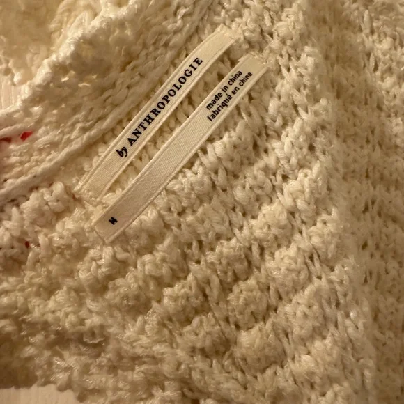 Anthropologie Flutter-Sleeve Sweater Top - Picture 7 of 7